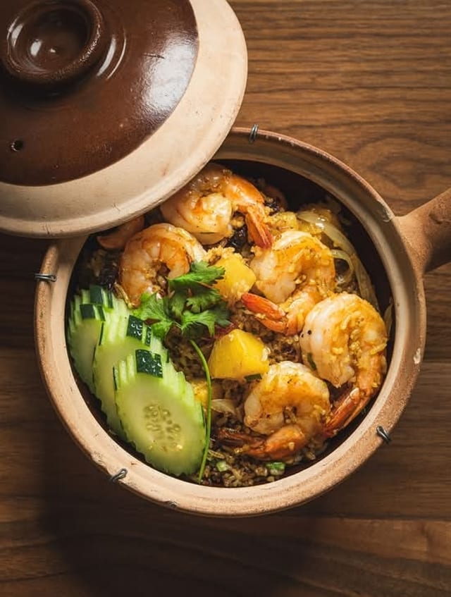 PINEAPPLE FRIED RICE (V).